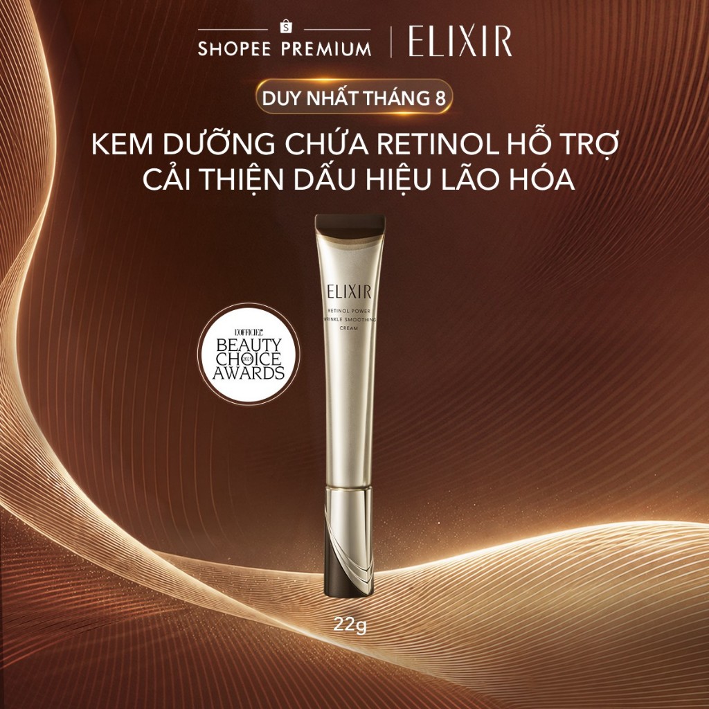 (Hannah x ELIXIR) Kem dưỡng da cải thiện nếp nhăn sâu vùng Mắt - Môi - Mặt ELIXIR RETINOL POWER WRINKLE SMOOTHING CREAM