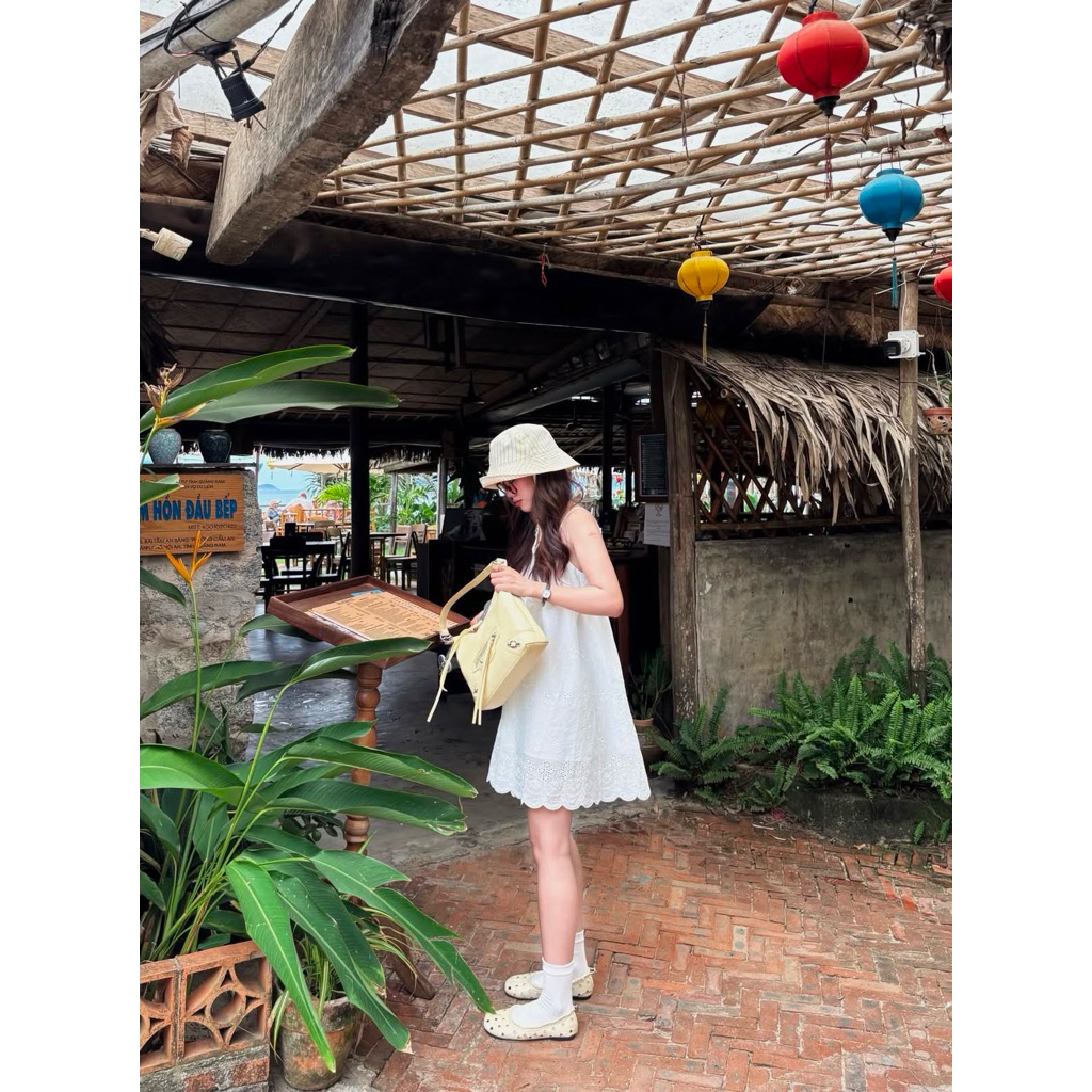 [Hàng Loại 1] Váy 2 dây babydoll chất thô boil ren xô thêu hoa Nari Dress - S3718 | BigBuy360 - bigbuy360.vn