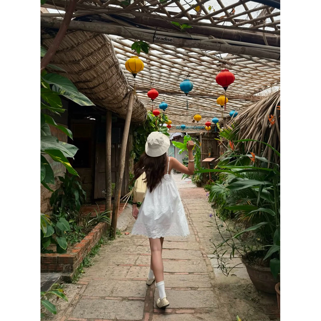 [Hàng Loại 1] Váy 2 dây babydoll chất thô boil ren xô thêu hoa Nari Dress - S3718 | BigBuy360 - bigbuy360.vn