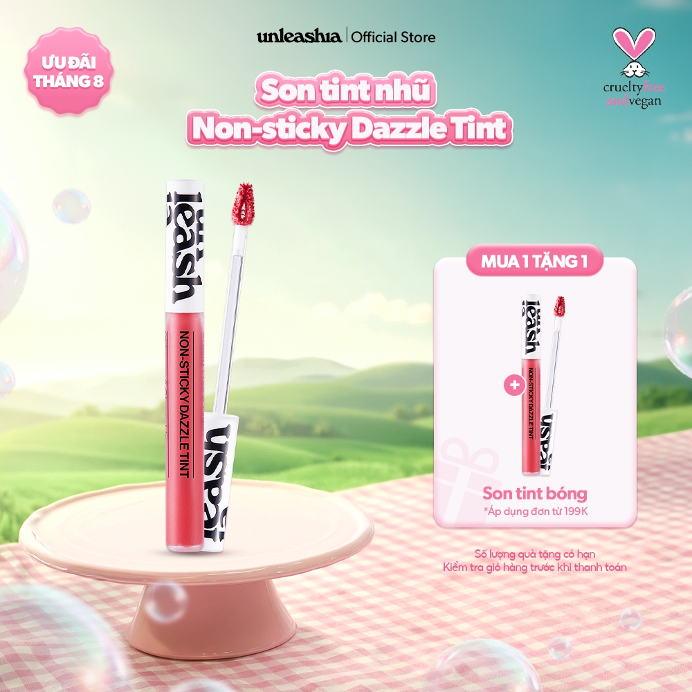 Son Tint Nhũ Căng Bóng Unleashia Non-Sticky Dazzle Tint 4g