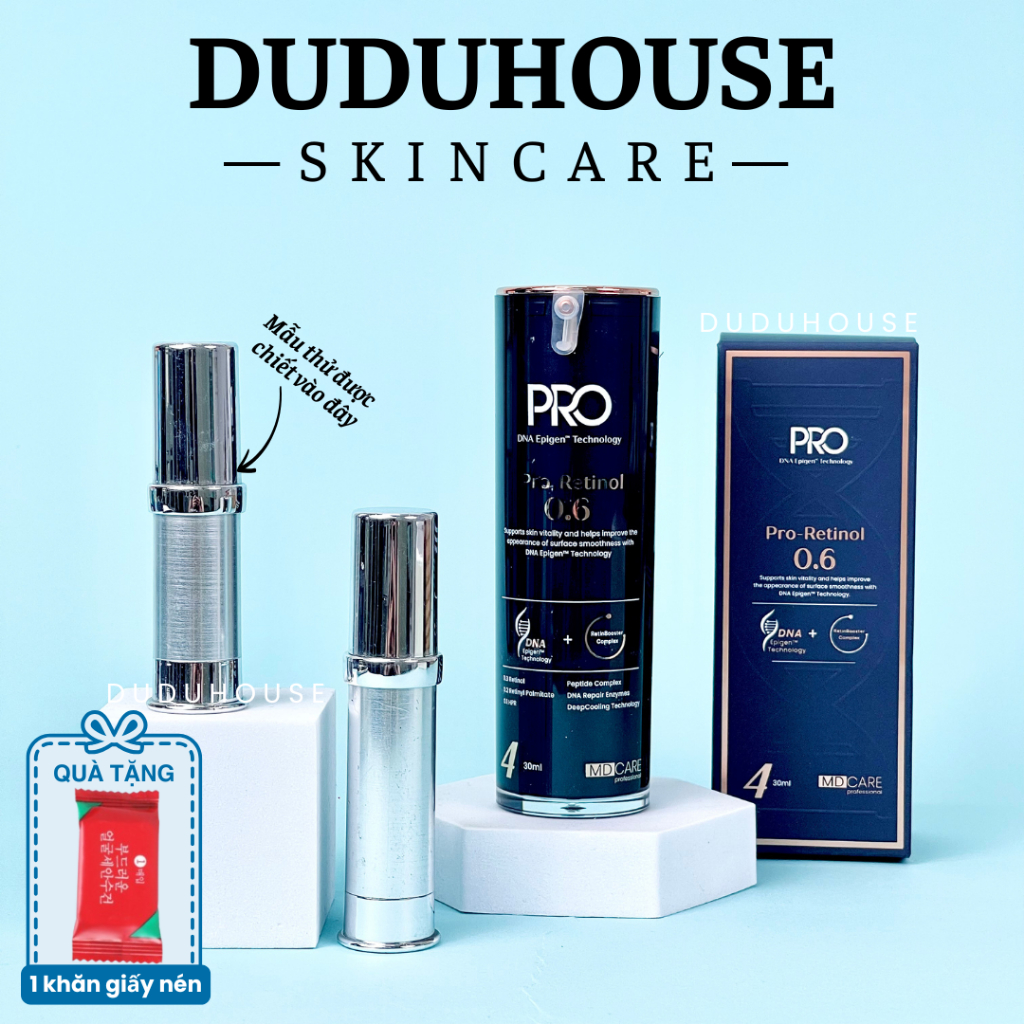 [HÀNG CÔNG TY] Kem Dưỡng MD CARE PRO-RETINOL 0.6% - 1% Làm Sáng Và Cải Thiện Nếp Nhăn Duduhouse | BigBuy360 - bigbuy360.vn
