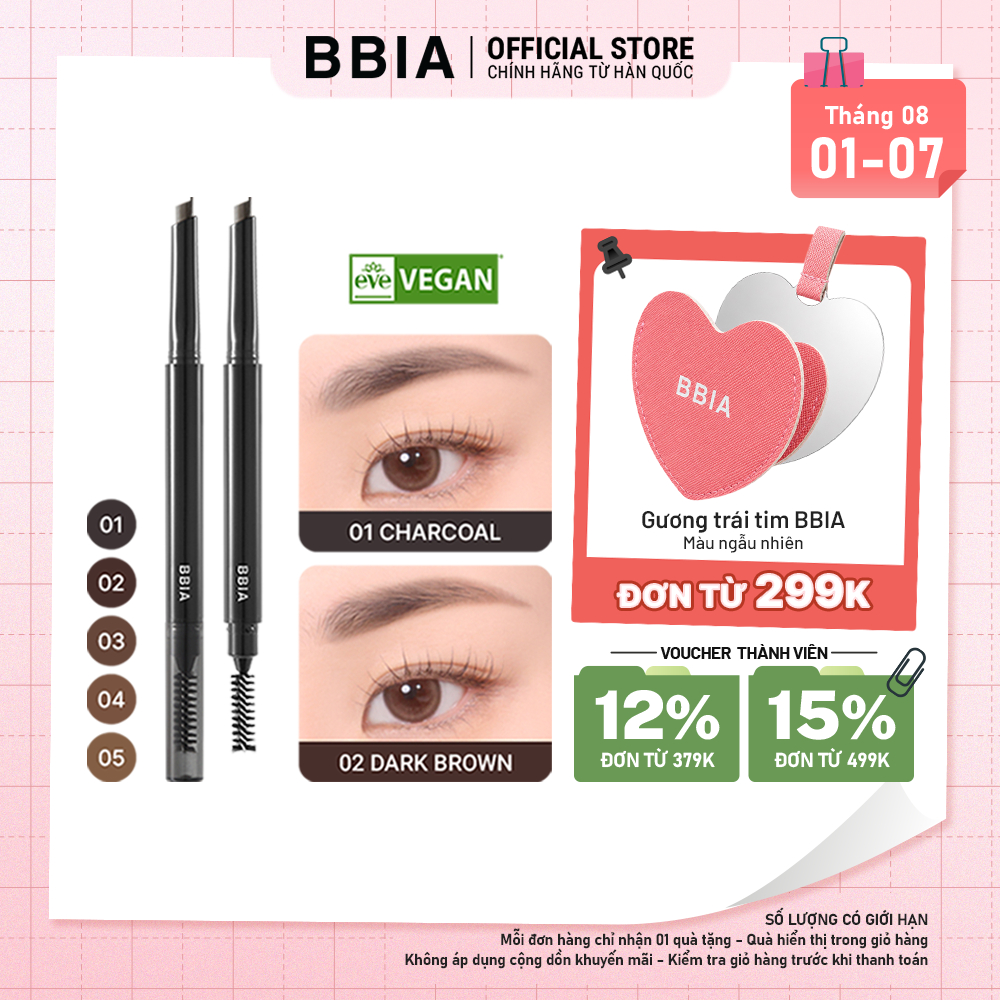 Chì kẻ mày lâu trôi BBIA Last Auto Eyebrow Pencil 0.25g