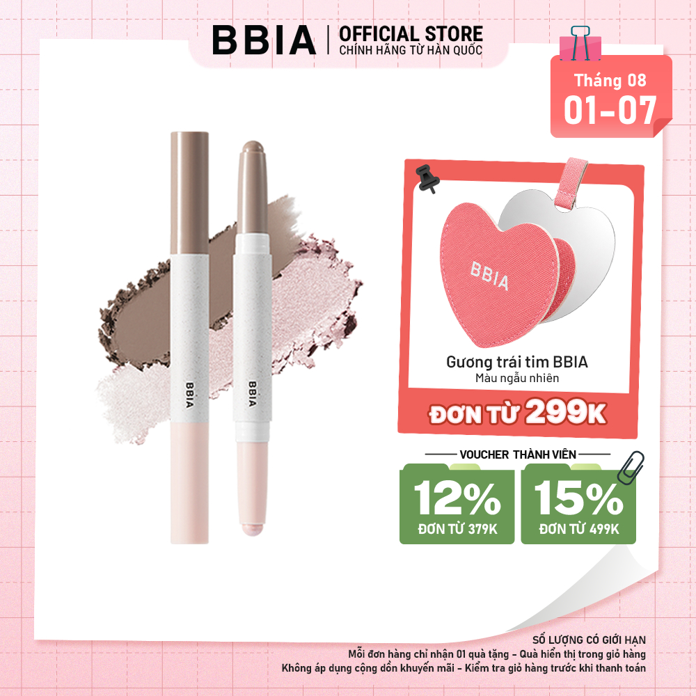 Bút tạo khối và bắt sáng 2 đầu đa năng BBIA Last Contour Stick (1.2g x 2 đầu)