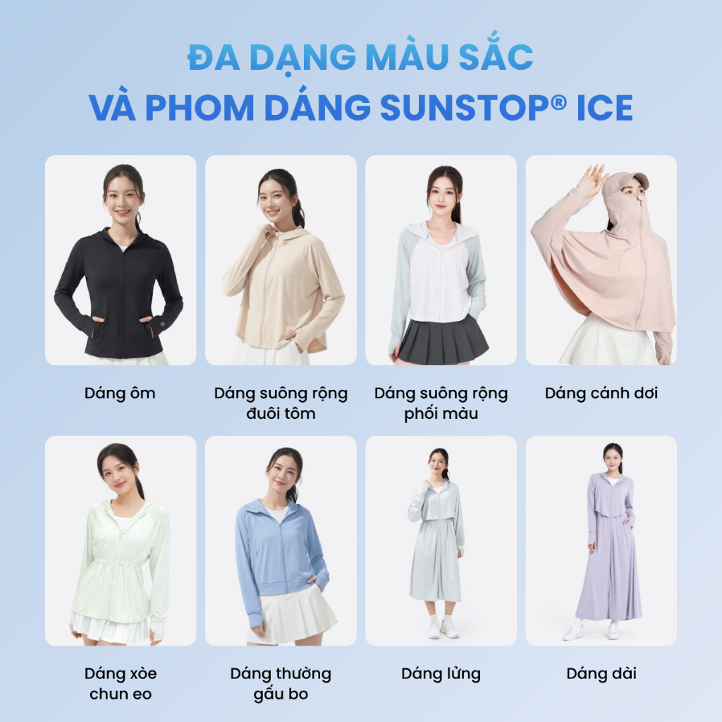 Áo Khoác Chống Nắng Chống Tia UV Nữ Sunstop Ice Form Babydoll Chất Su Lạnh Thoáng Mát 40005331 - TOKYOLIFE | BigBuy360 - bigbuy360.vn