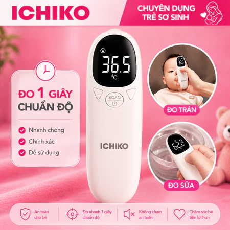 Nhiệt Kế Hồng Ngoại Đo Trán Chính Hãng ICHIKO Nhật Bản