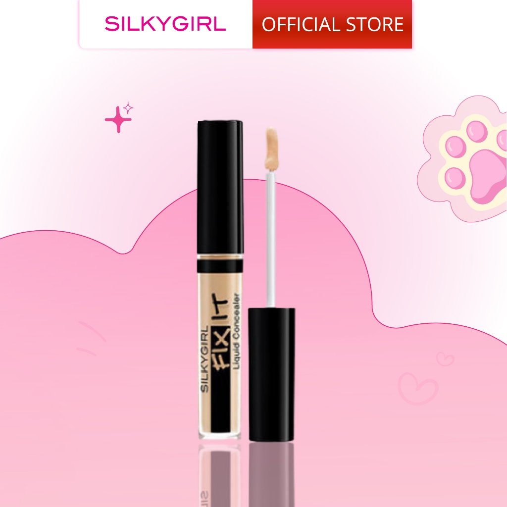 Kem Che Khuyết Điểm Dạng Lỏng Silkygirl Fix It Liquid Concealer 2ml .#02 Natural