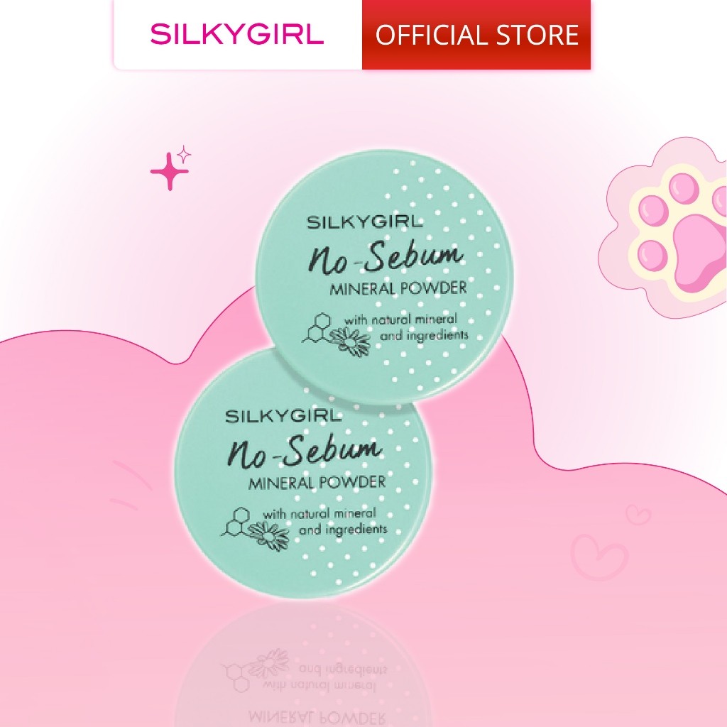 Combo 2 Phấn Phủ Khoáng Kiềm Dầu Nosebum Silkygirl 5g
