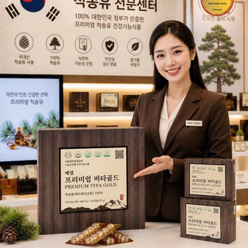 🌲Viên Tinh Dầu Thông Đỏ Cao Cấp Premium Vita Gold 450mg x 120 Viên/ Hộp🌲