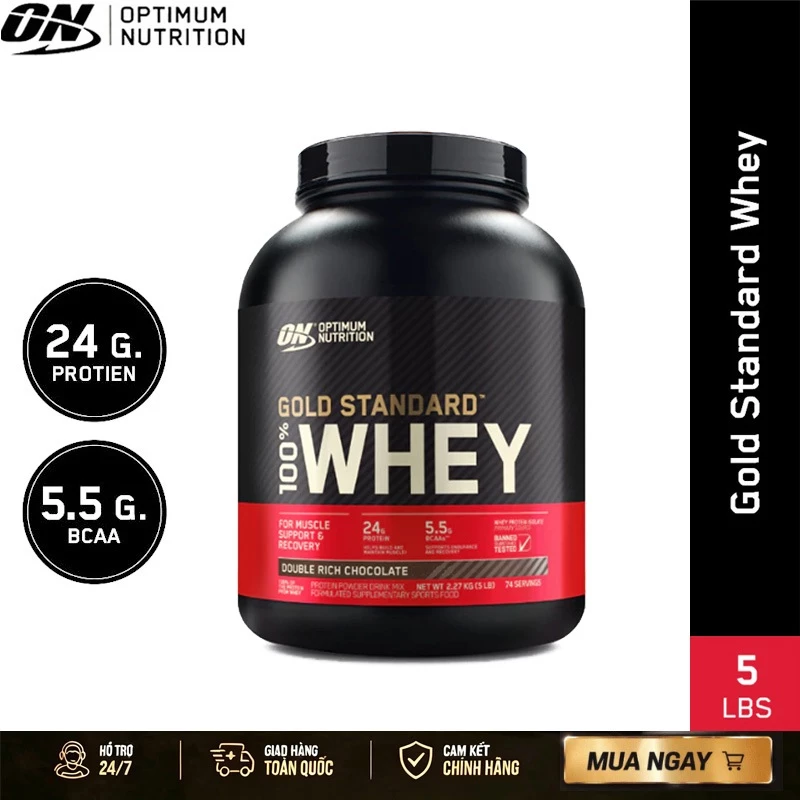 ON Whey Protein Vị Socola Chính Hãng Nhập Khẩu Bột Bổ Sung Đạm Tăng Cơ Giảm Mỡ Hấp Thu Nhanh Sẵn Hàng — ảnh 1