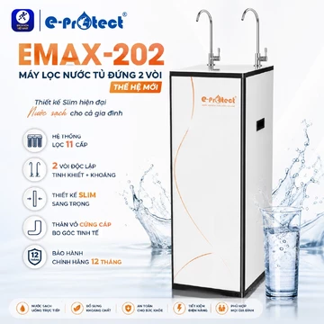 Máy lọc nước RO + Kiềm Eprotect Emax 202 tủ đứng 11 cấp lọc uống trực tiếp tại vòi hàng chính hãng