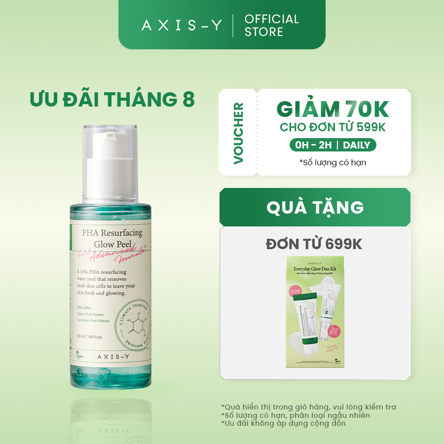 AXIS-Y Gel Tẩy Tế Bào Chết PHA Dịu Nhẹ | PHA Resurfacing Glow Peel 50ml
