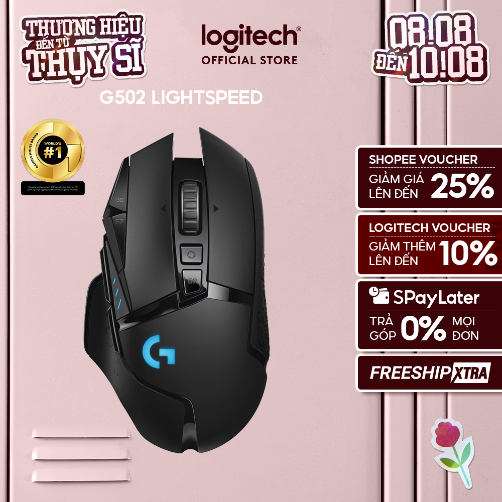 Chuột gaming Logitech G502 LIGHTSPEED