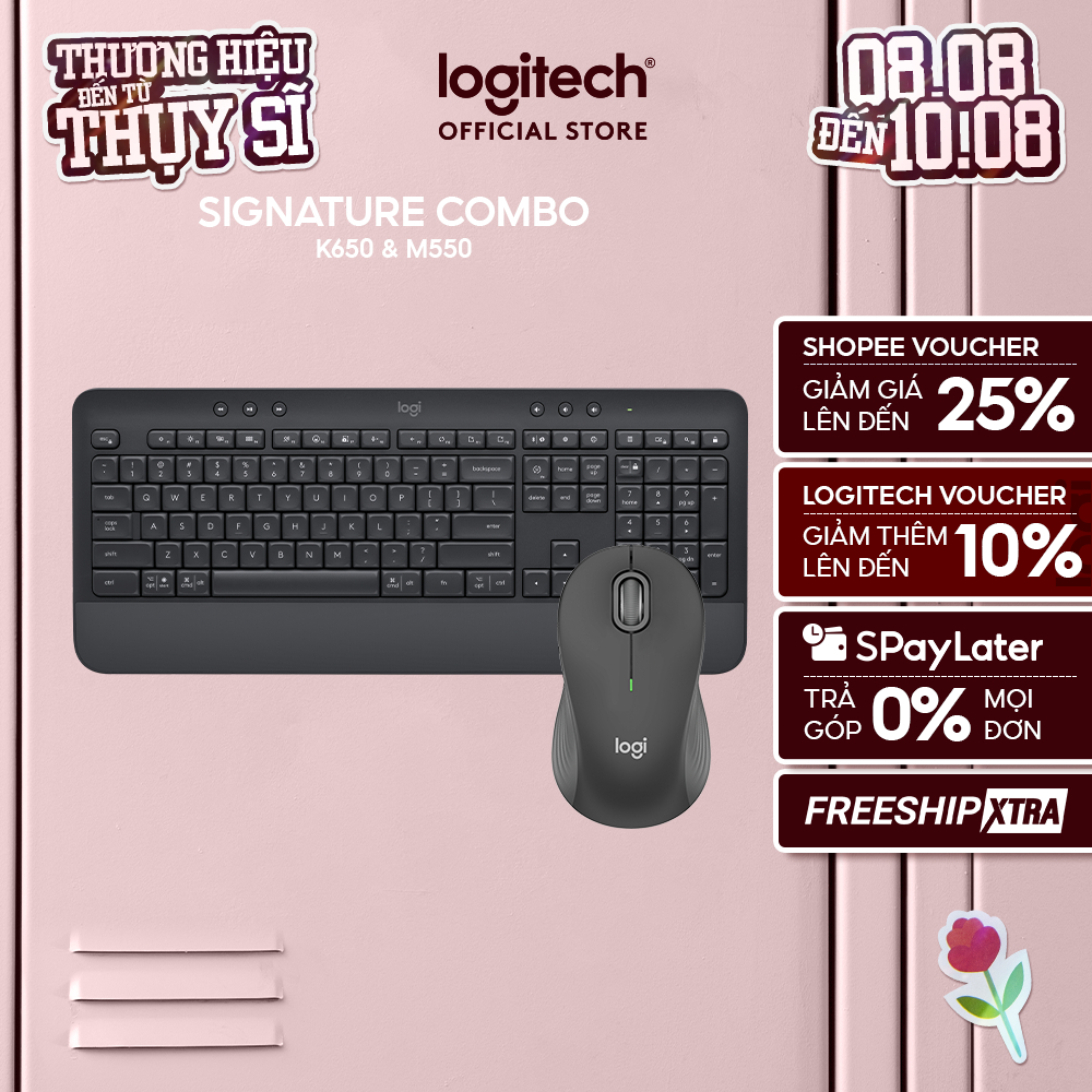 Combo bàn phím Logitech K650 và chuột M550