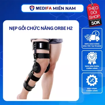 Nẹp Gối Chức Năng Orbe H2 Điều Chỉnh Biên Độ - Nẹp Cố Định Khớp Gối Phẫu Thuật Dây Chằng Chính Hãng