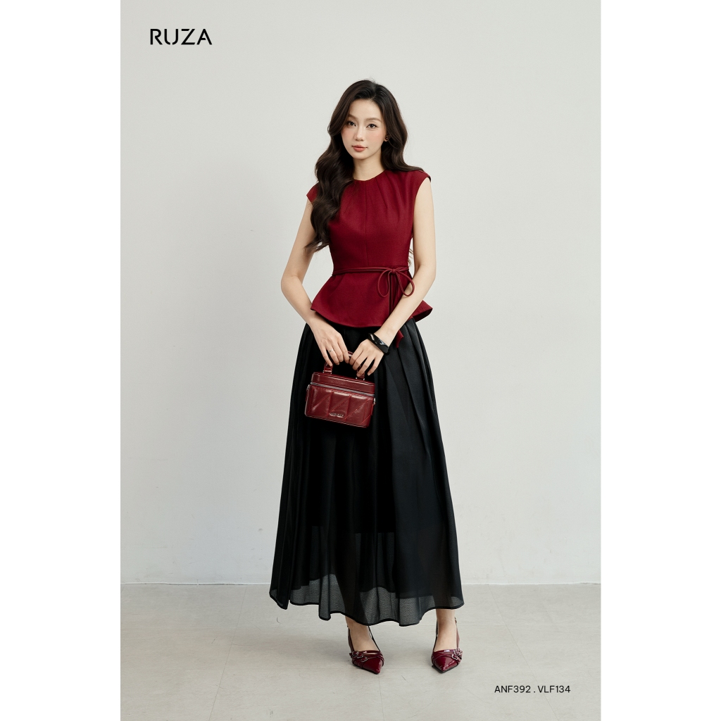 Chân váy xòe xếp ly RUZA kiểu dáng sang trọng thanh lịch thời trang công sở VLF133 VLF134