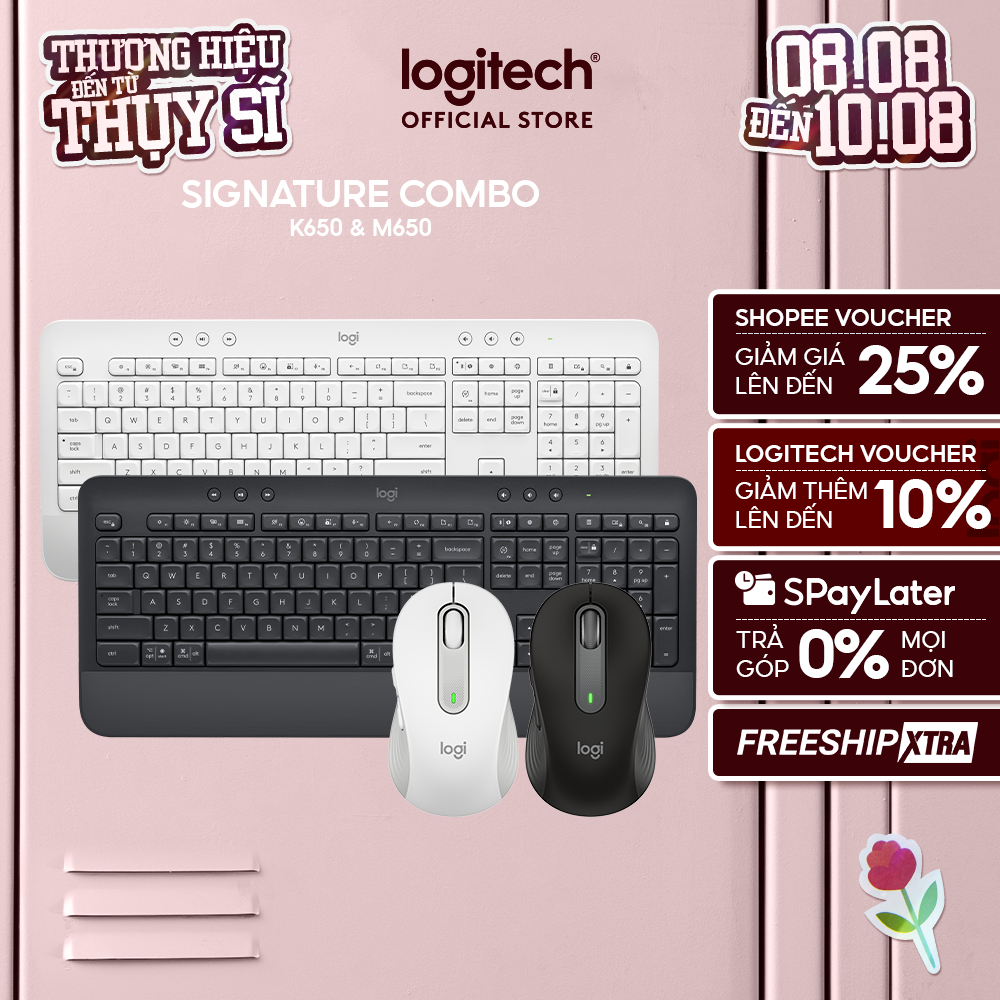 Combo bàn phím Logitech K650 và chuột M650