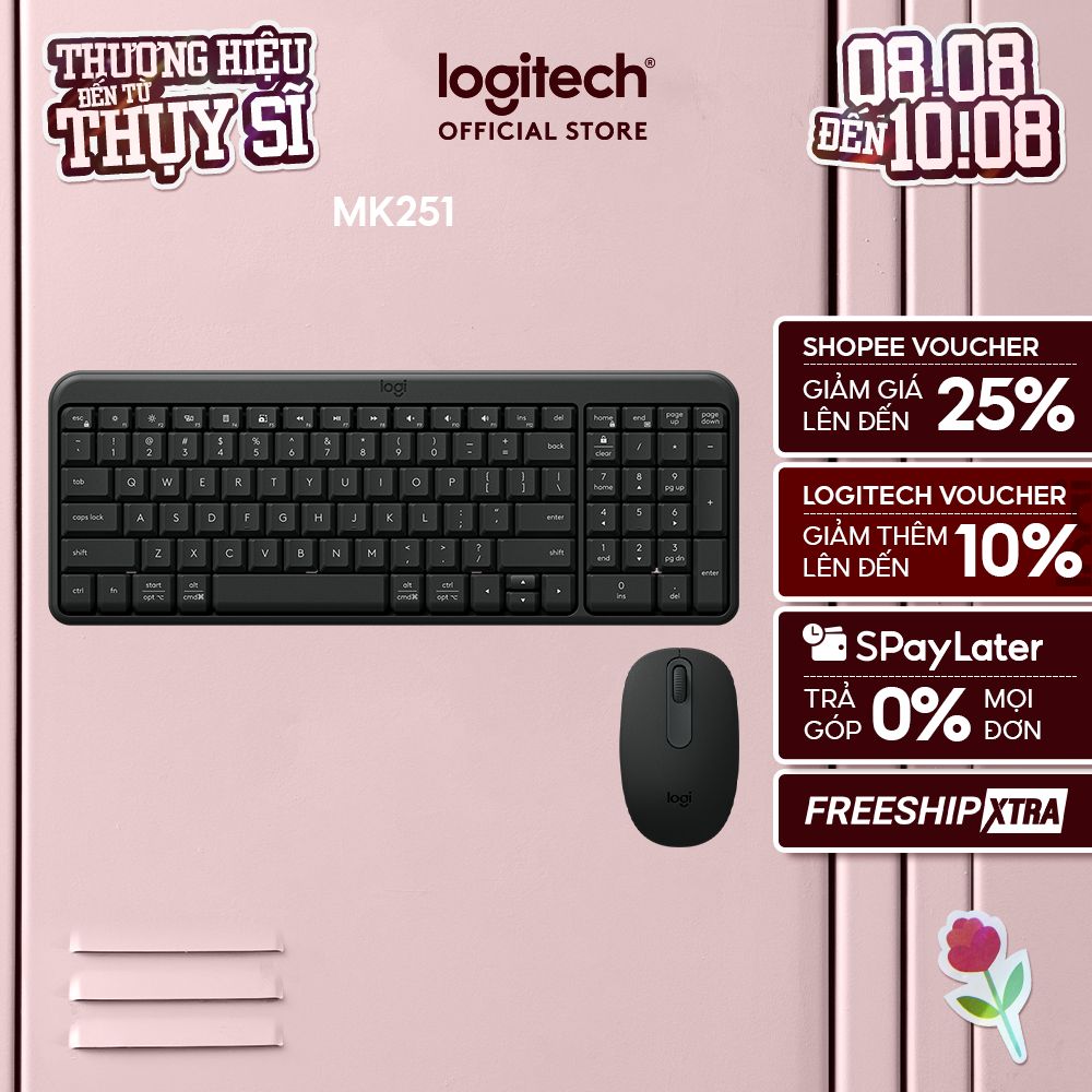 Bộ bàn phím và chuột Logitech MK251