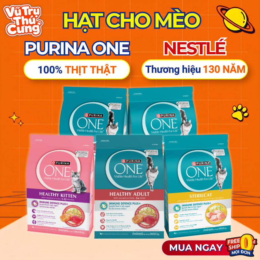 Hạt Cho Mèo Purina One Thương Hiệu Thụy Sỹ Gói 380G