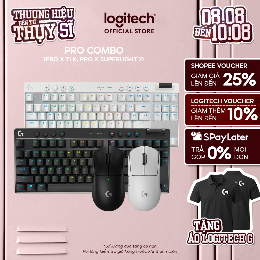 Combo bàn phím và chuột Logitech G PRO X