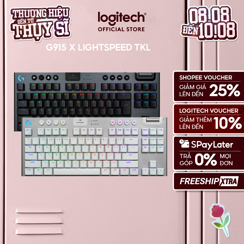 Bàn phím Logitech G915 X LIGHTSPEED TKL