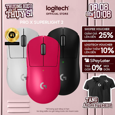 [Version 2] Chuột gaming Logitech G PRO X SUPERLIGHT 2 Lightspeed Switch LightForce