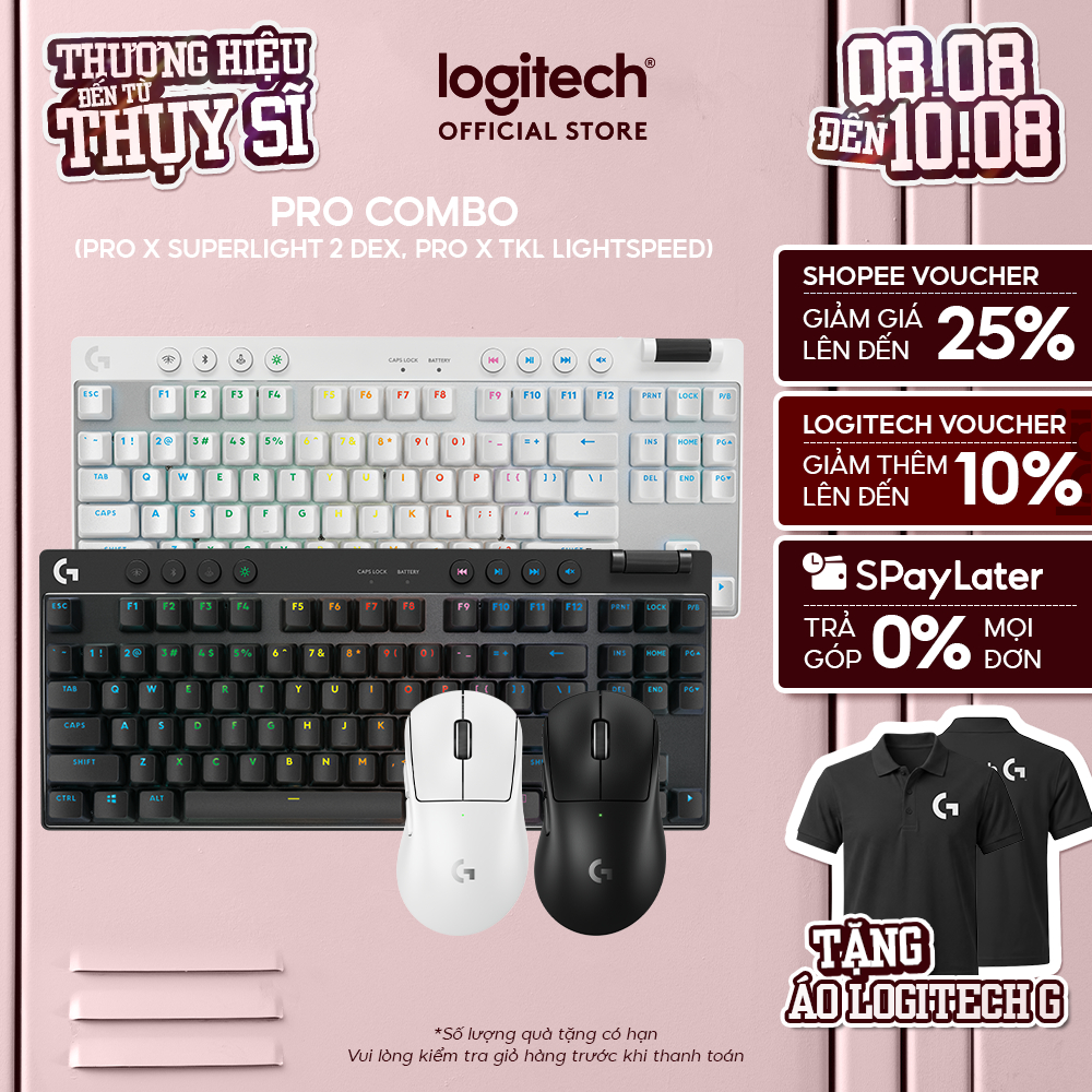 Combo bàn phím và chuột gaming Logitech G PRO