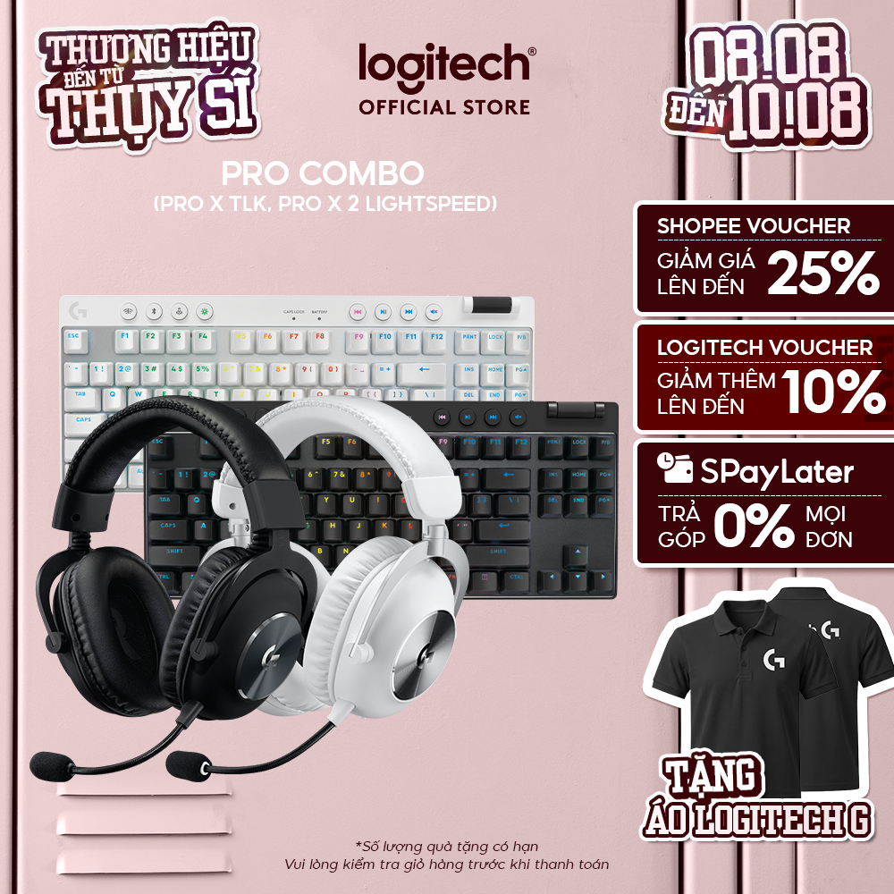 Combo bàn phím và tai nghe Logitech PRO X