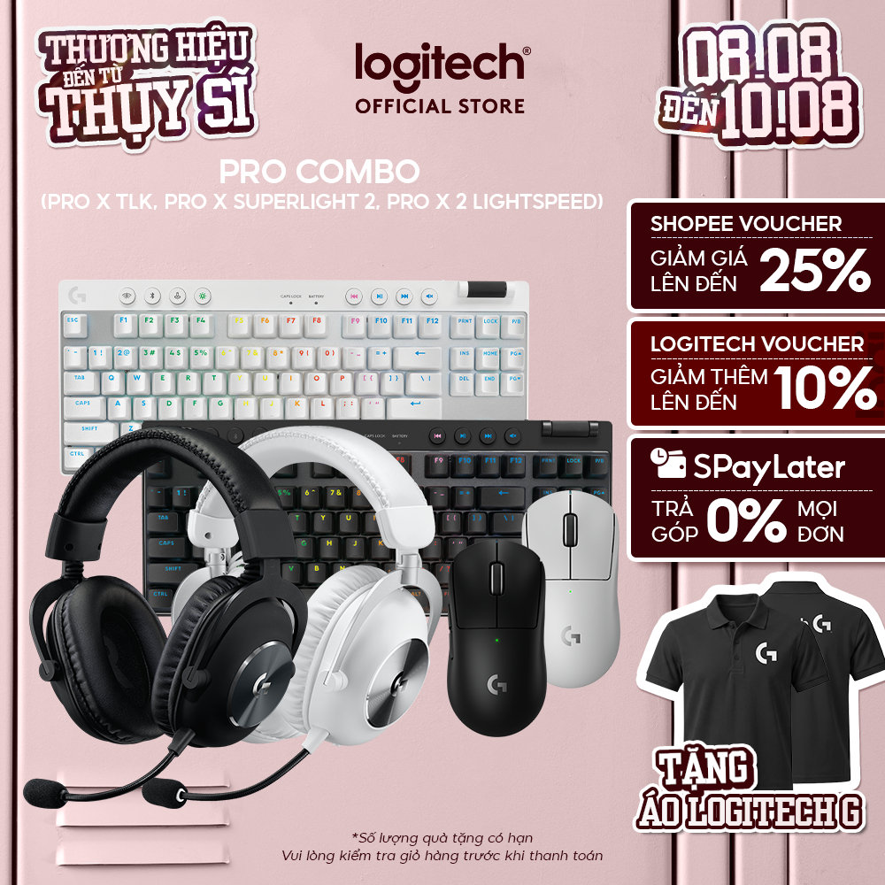 Combo chuột phím tai nghe Logitech G PRO