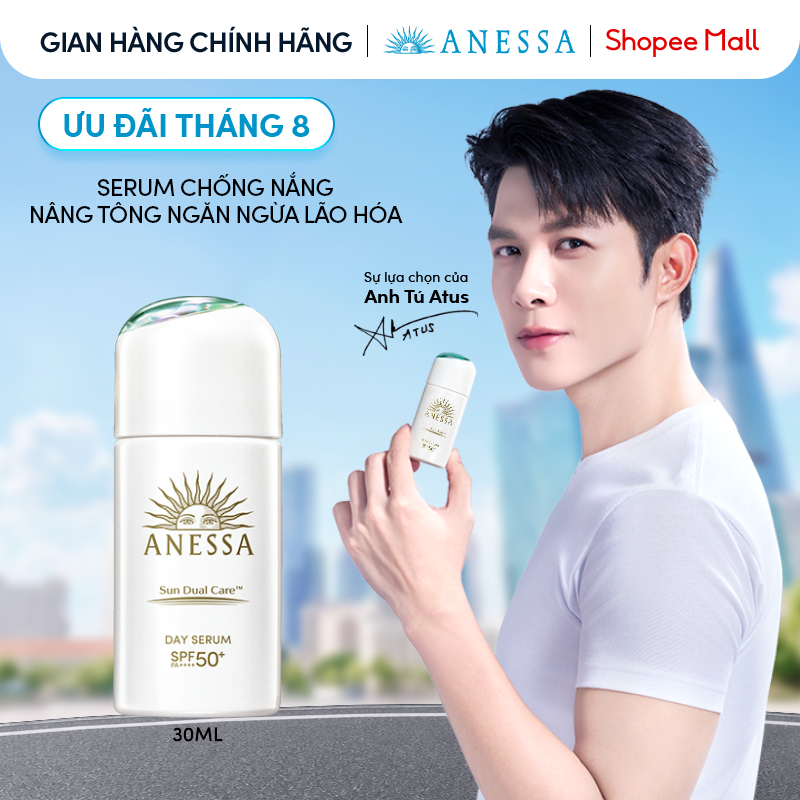 Serum Chống Nắng Anessa Dưỡng Da Nâng Tông Sun Dual Care Spf50+ Pa++++ 30Ml