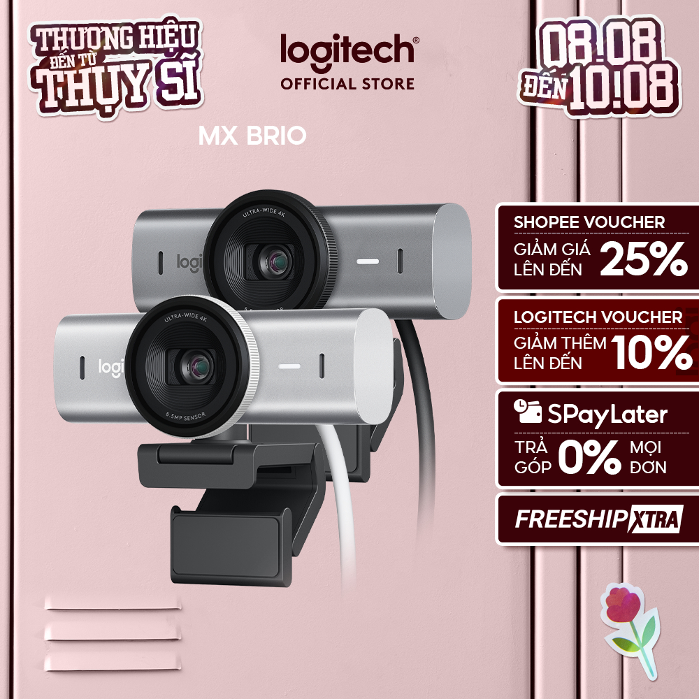 Webcam Logitech MX BRIO Ultra HD 4K