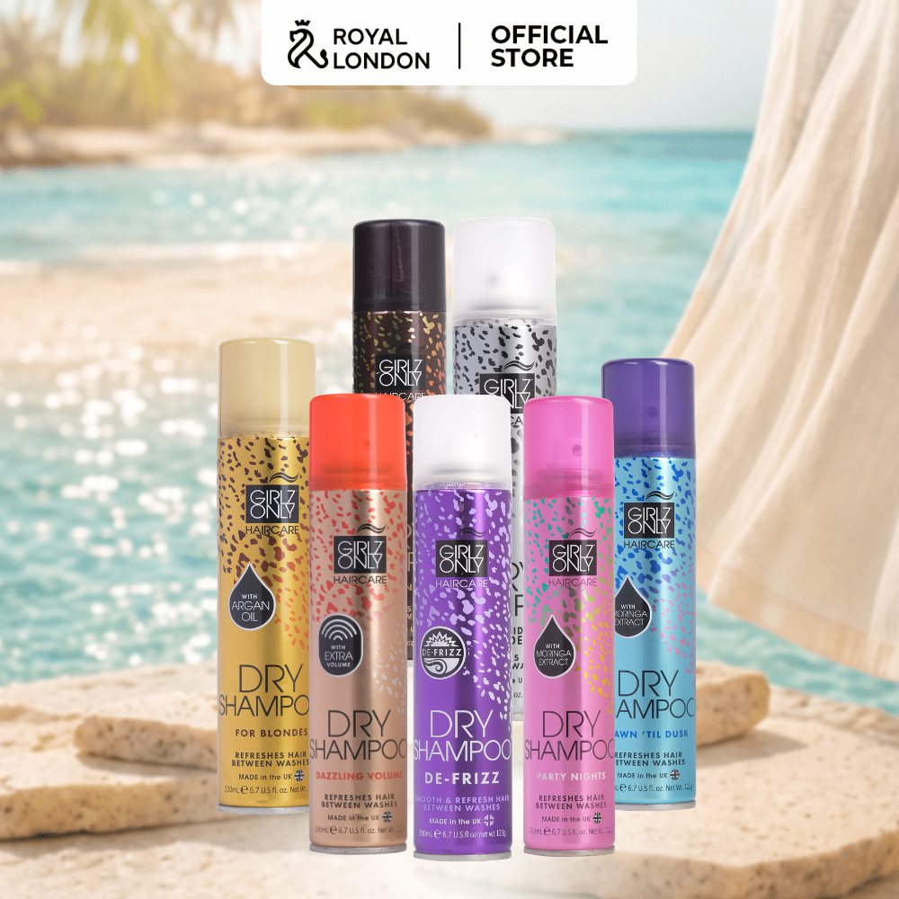 Dầu Gội Khô Dry Shampoo Girlz Only 200ml và 100ml giúp lưu hương dài lâu, phồng tóc gấp đôi chỉ sau 10s