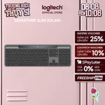Bàn phím Bluetooth Logitech Signature Slim Solar+ K980 - Sạc bằng ánh sáng mặt trời & nhân tạo, Pin lên đến 10 năm — ảnh 1