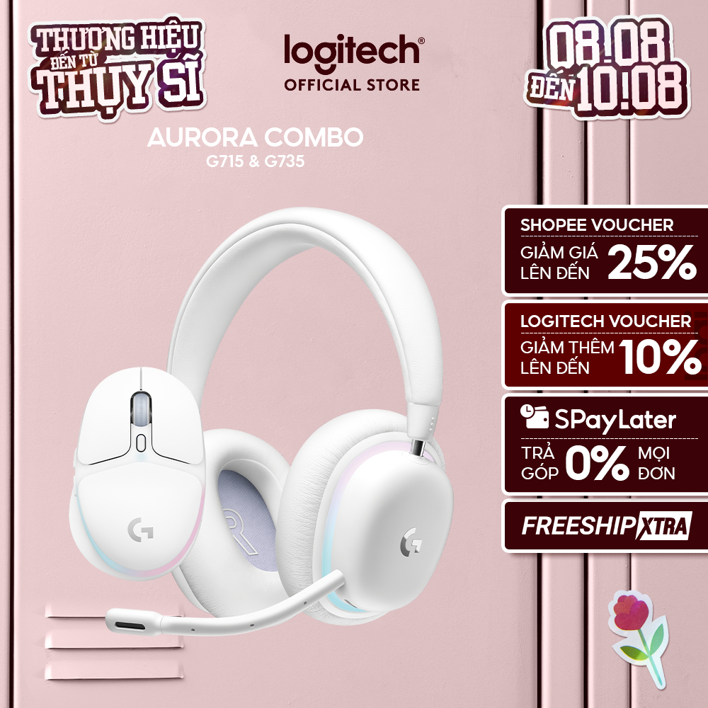 Combo Logitech G735 và G705 Aurora