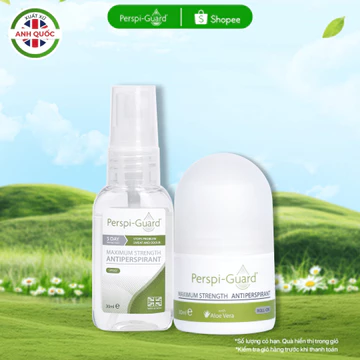 Combo khử mùi ngăn mồ hôi cao cấp Perspi-Guard lăn khử mùi 30ml + xịt khử mùi 30ml