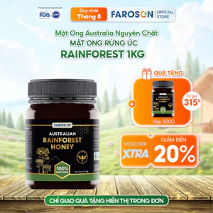 [Mua 1 Tặng 1] Mật Ong Rừng Nguyên Chất Faroson Australian Rainforest 1Kg
