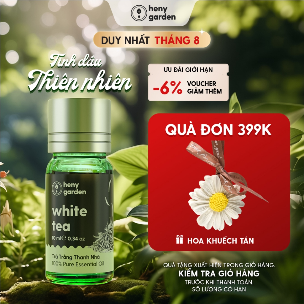 Tinh Dầu Xông Thơm Phòng Heny Garden – 32 Mùi Thiên Nhiên, Thư Giãn Nguyên Chất