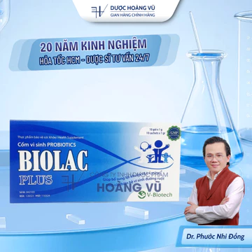 ✨[3 LỢI KHUẨN MỖI NGÀY] Cốm Vi Sinh BIOLAC PLUS Bổ Sung Lợi Khuẩn & Lysine Hộp 10 Gói