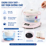 Nồi Chưng Yến BENNIX BN-07SLC Nồi Nấu Chậm Mini 0,7L Công Suất 100W Men Sứ Cao Cấp Bảo Hành 24 Tháng — ảnh 2