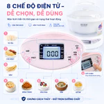 Nồi Chưng Yến BENNIX BN-07SLC Nồi Nấu Chậm Mini 0,7L Công Suất 100W Men Sứ Cao Cấp Bảo Hành 24 Tháng — ảnh 3