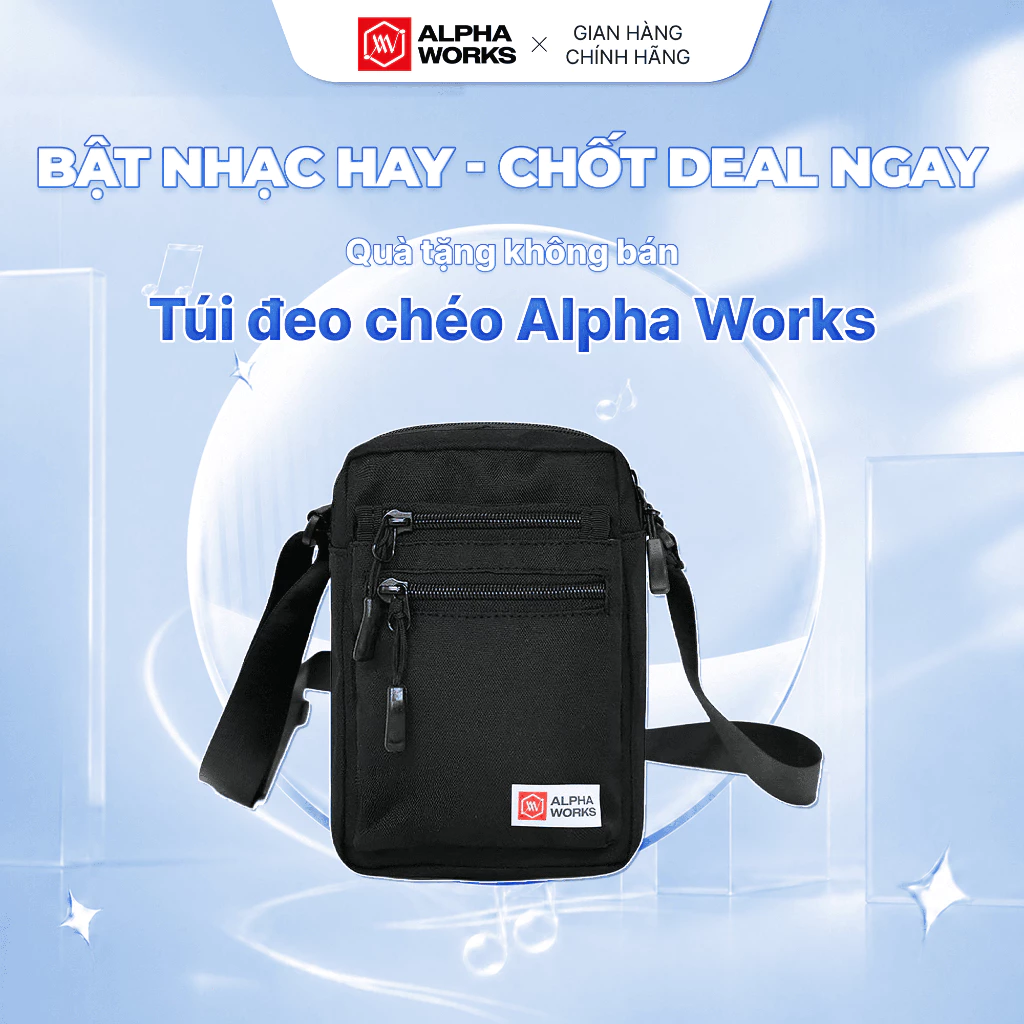 Túi đeo chéo Alpha Works - quà tặng kèm đơn hàng
