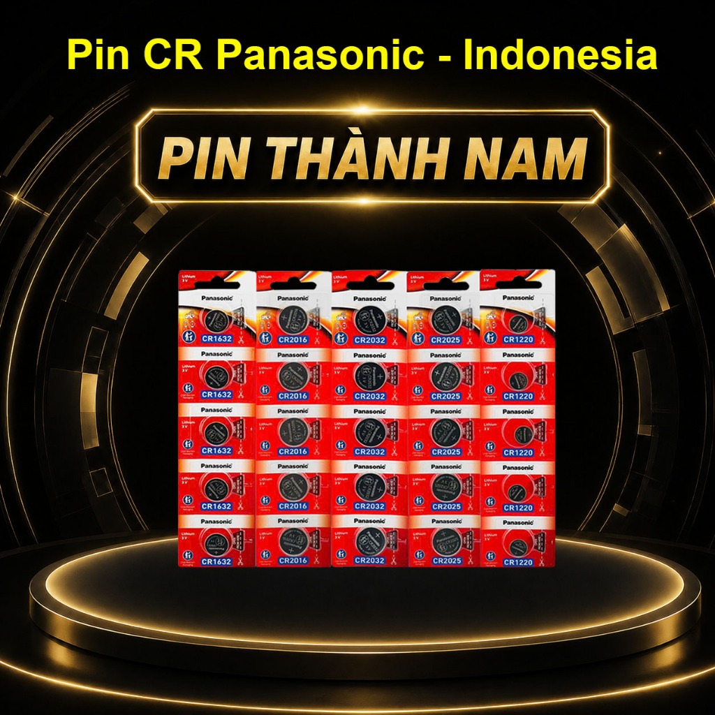 Pin Panasonic CR2032 / CR2025 / CR2016 / CR1632 / CR1220 / CR1620 / CR2450 Chính Hãng