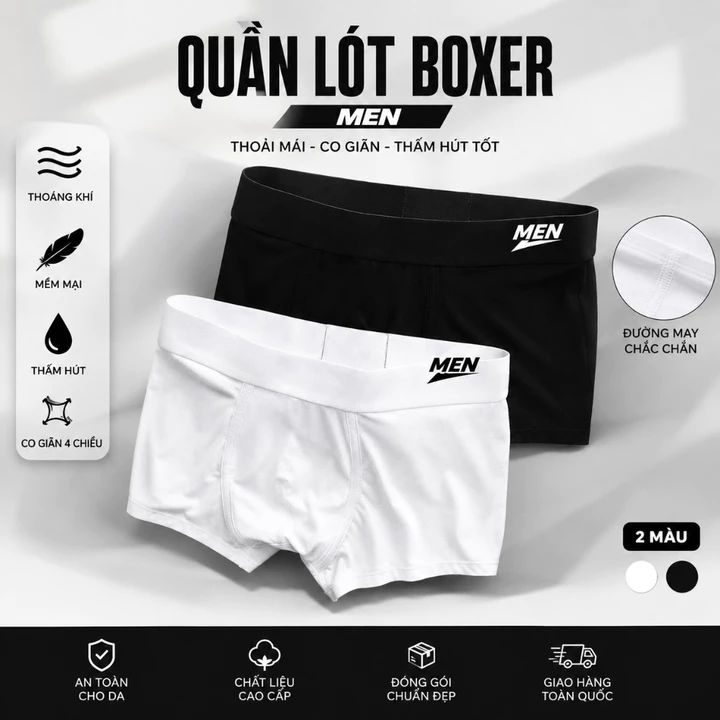 Quần lót nam thể thao MEN cao cấp chất thun lạnh đẹp quần sịp nam đùi mềm mại co dãn