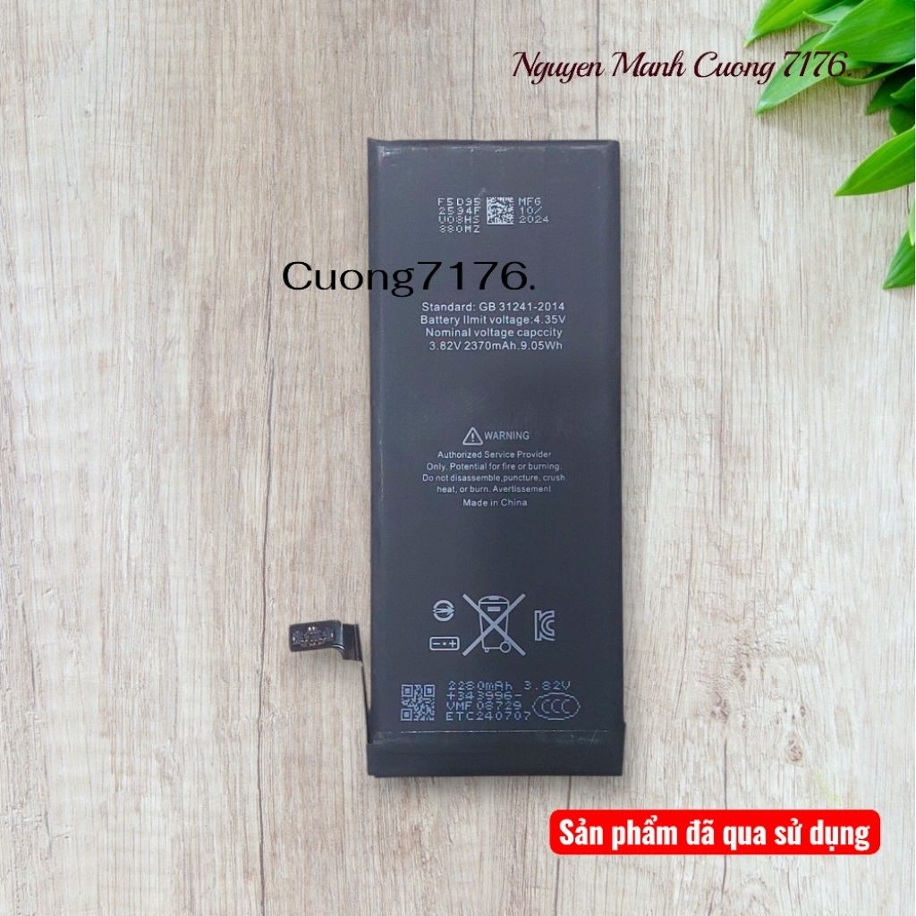 Pin Dung Lượng Cao (2370mAh) Đã Qua Sử Dụng Còn 100% Dành Cho 6G Hãng DV | BigBuy360 - bigbuy360.vn