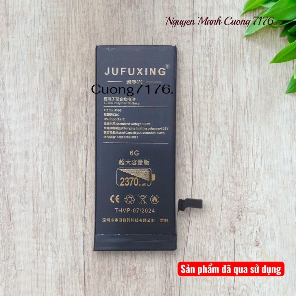 Pin Dung Lượng Cao (2370mAh) Đã Qua Sử Dụng Còn 100% Dành Cho 6G Hãng JUFUXING