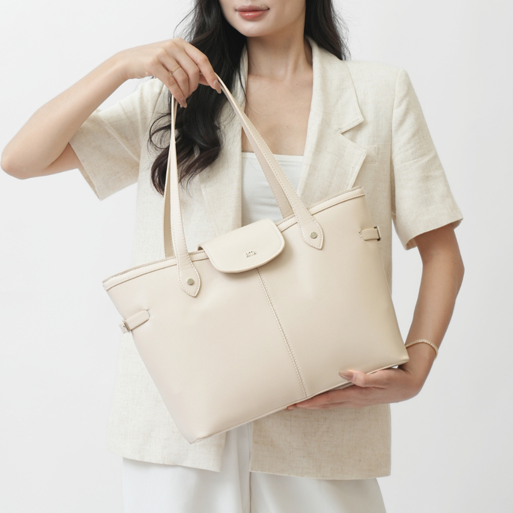 Túi công sở nữ da LIMI (3 màu) đeo vai thanh lịch đựng vừa lap 15.6 inch đi dạy TAMMY | BigBuy360 - bigbuy360.vn