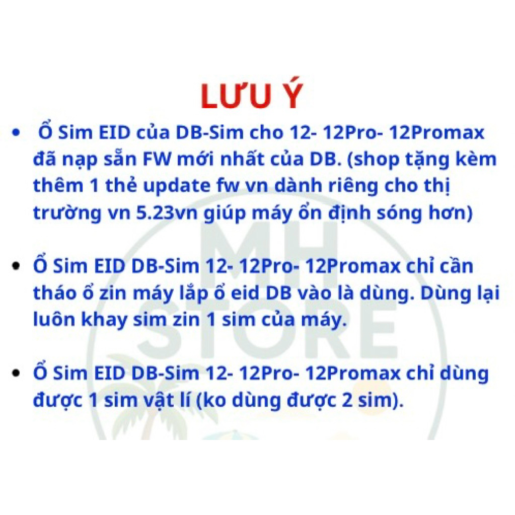 Ổ Sim IC EID cho 12-16Plus Lock, ko cần dùng sim ghép, ổ nạp VN fw 2.42VN/2.46VN (13-16plus), 5.23vn (12 seri) | BigBuy360 - bigbuy360.vn