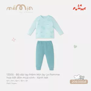 Bộ dài tay Mềm Mịn by La Pomme họa tiết đón mùa xinh -  Sợi Petit Soyeu thoáng mát - Bé trai/gái - 6M - 3Y