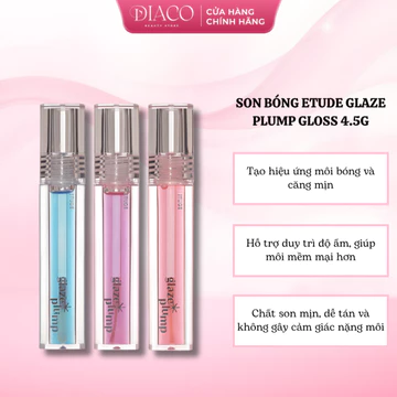 ETUDE GLAZE PLUMP GLOSS – SON BÓNG DƯỠNG MÔI CĂNG MỌNG – 4.5G