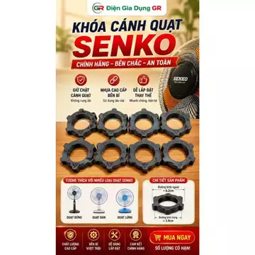 Khóa Lồng Quạt Senko Chính Hãng - Ốc Siết Cánh Quạt Thay Thế Cho Quạt Đứng, Quạt Bàn, Quạt Lửng