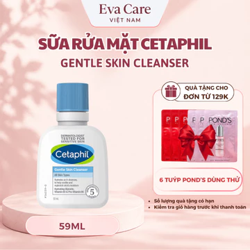 Sữa Rửa Mặt Cetaphil Gentle Skin Cleanser Dịu Nhẹ Lành Tính 59ML
